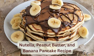 Nutella, Peanut Butter, and Banana Pancake Recipe