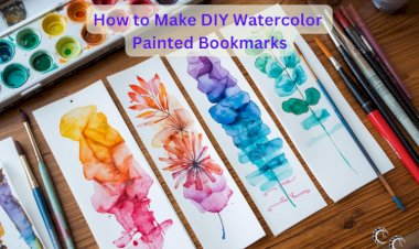 How to Make DIY Watercolor Painted Bookmarks