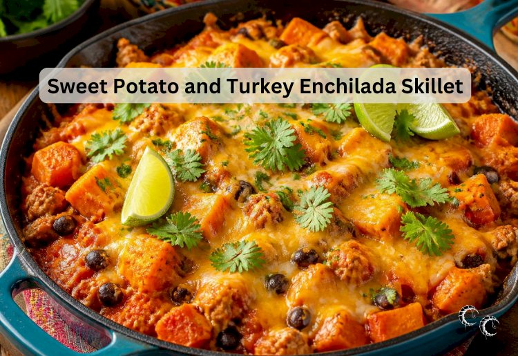 Sweet Potato and Turkey Enchilada Skillet