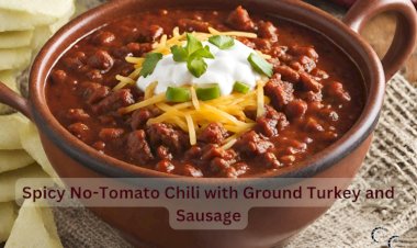 Spicy No-Tomato Chili with Ground Turkey and Sausage Recipe