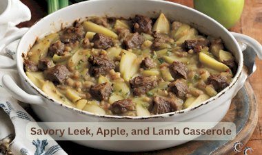 Savory Leek, Apple, and Lamb Casserole Recipe