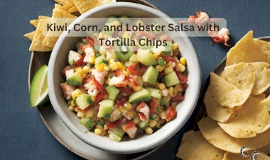 Kiwi, Corn, and Lobster Salsa with  Tortilla Chips