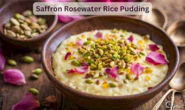 Saffron Rosewater Rice Pudding Recipe