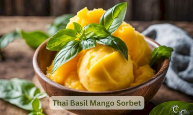 Thai Basil Mango Sorbet Recipe