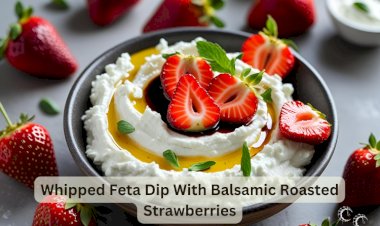 Whipped Feta Dip With Balsamic Roasted Strawberries
