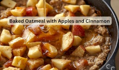 Baked Oatmeal with Apples and Cinnamon Recipe